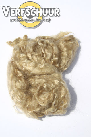 White corriedale tight curly wool (light) haar