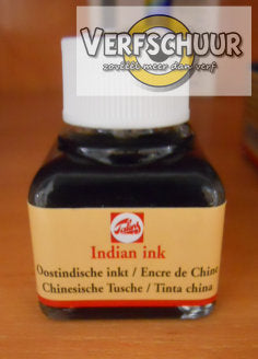 Oostindische inkt flacon Royal Talens 11 ml Zwart