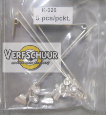 Findings for brooch 55mm 5st onderdelen voor broche k-026