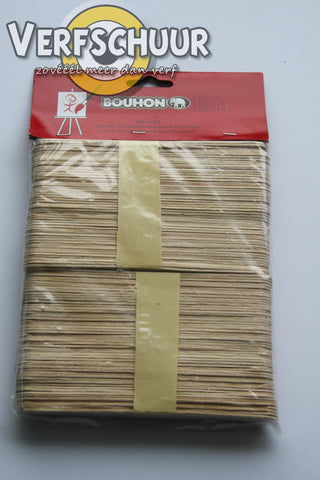Bouchon mengstokjes hout 150x18mm 100st 63559