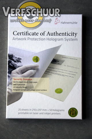 Certificate of Authenticity 210x297mm 25v 10640397