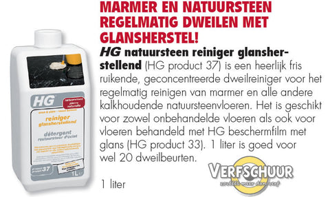 HG natuursteenreiniger glansherstellend 1L (product 37)