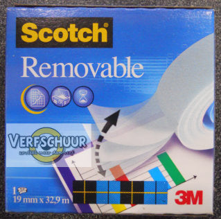 Scotch 3M Removable 19mmx32.9m 811-33