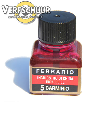 Ferrario Chineze inkt 19ml karmijn 0005