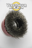 Staalborstel CUP gekrulde draad M14x2.00