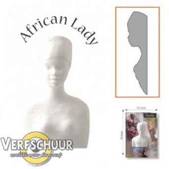 Powertex african lady half 0088