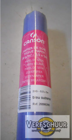 Canson zijdepapier ultramarijn 20g 0.5x5m 200992665